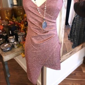 Light Pink Shimmer short dress from local boutique. Size Small.